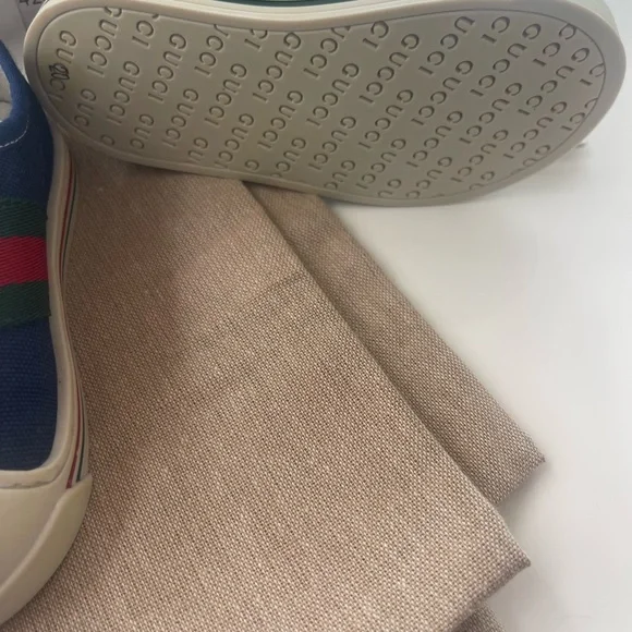 Gucci Kids Sneakers - Blue, White, Red, Green - Picture 6 of 7